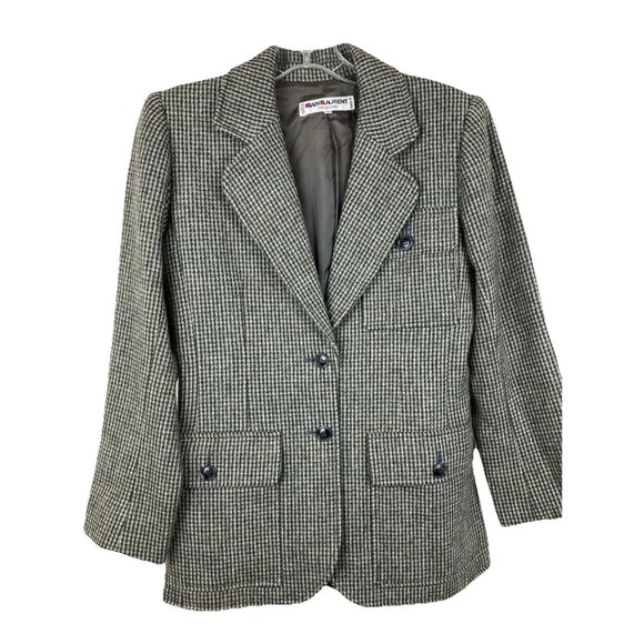 Vintage 70s YSL tweed jacket Yves Saint Laurent